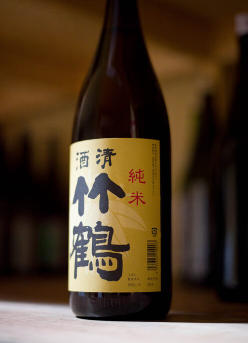 竹鶴ビギナーにお勧め。お燗酒の入門編的存在。「清酒　竹鶴　TAKETURU　＜純米酒　JUNMAI＞」