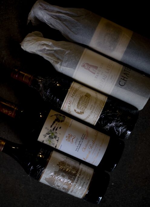 CHATEAU LATOUR（シャトー　ラトゥール）,CHATEAU　LAFITE ROTISCHILD（シャトー　ラフィット・ロスチャイルド）,CHATEAU　MOUTONROTHSCHILD（シャトー　ムートン・ロスチャイルド）、CHATEAU　MARGAUX（シャトー　マルゴー）、CHATEAU　HAUT-BRION（シャトー　オー・ブリオン）