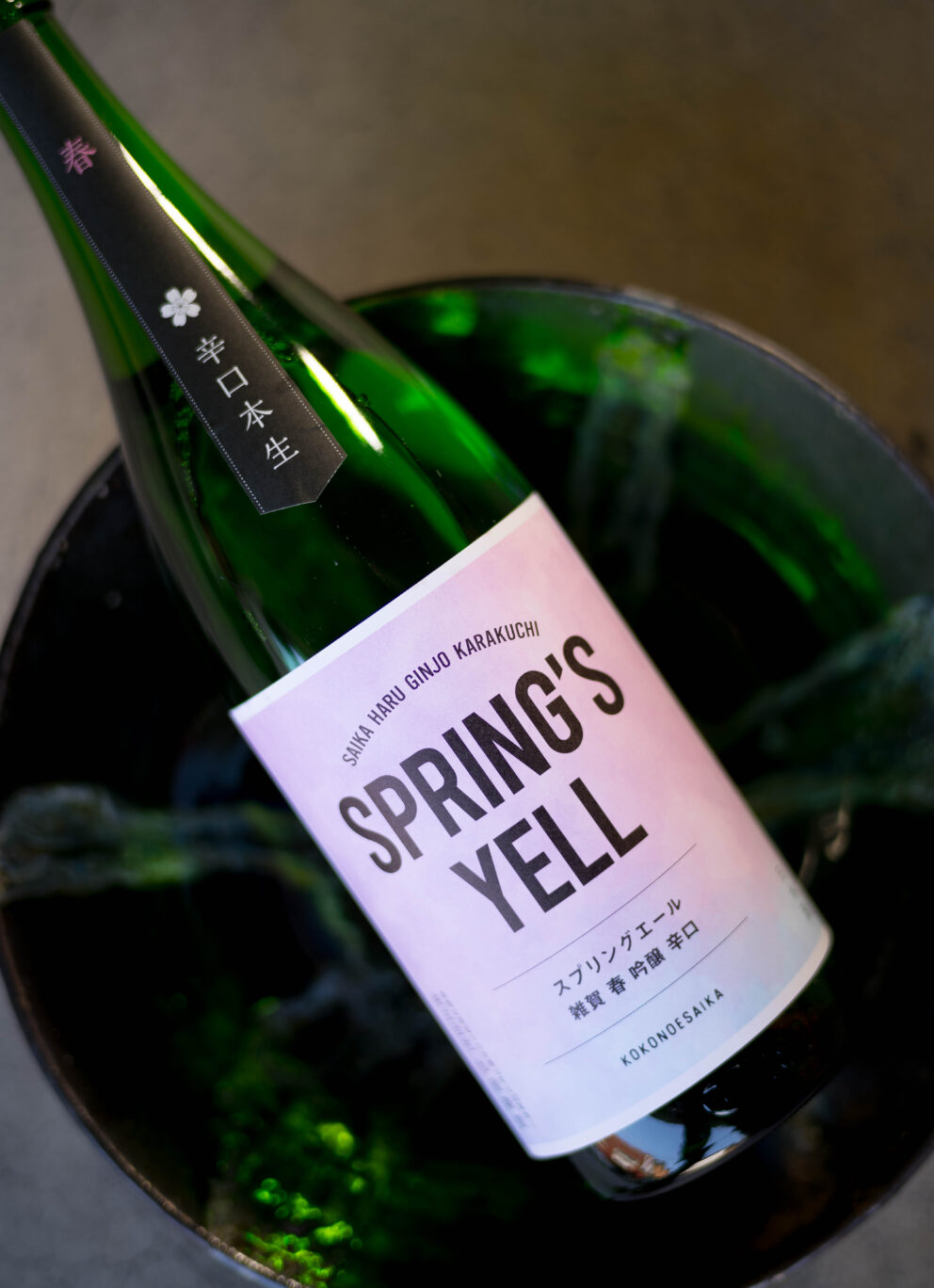 爽やかな春の装いを感じる辛口吟醸  「雑賀   SAIKA  辛口吟醸　＜SPLING’S YELL スプリング エール＞」入荷